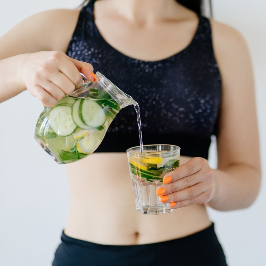 Woman receiving Hydration Drip Treatment at Glam Aesthetics beauty clinic, Hyderabad