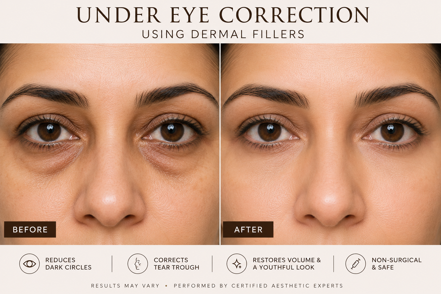 Under eye correction