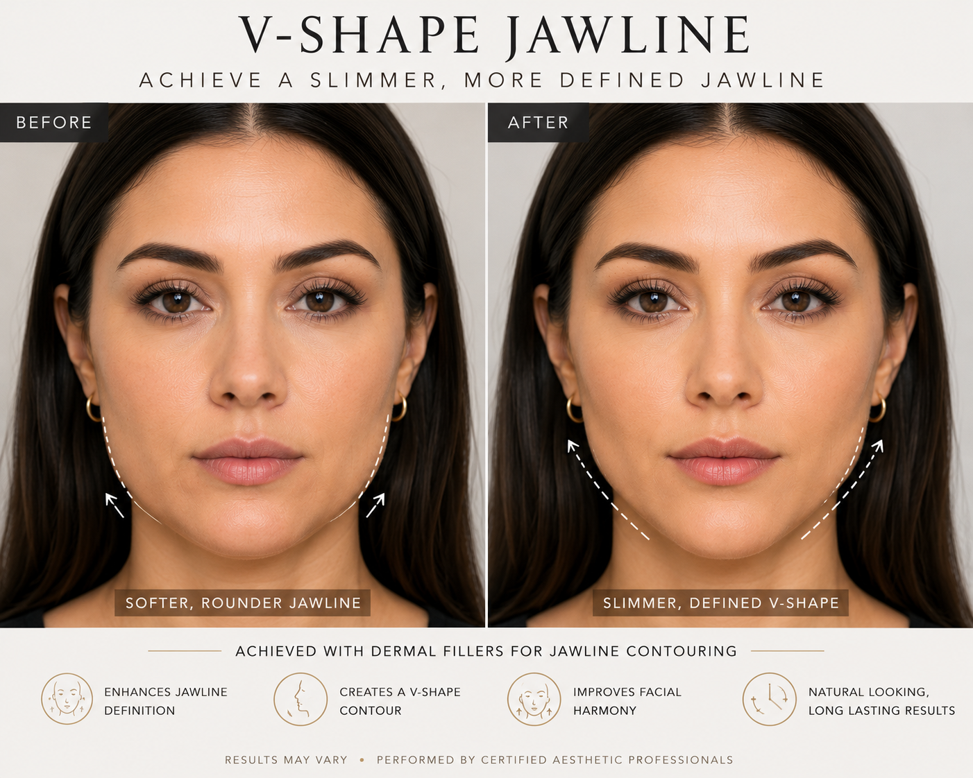 V shape jawline