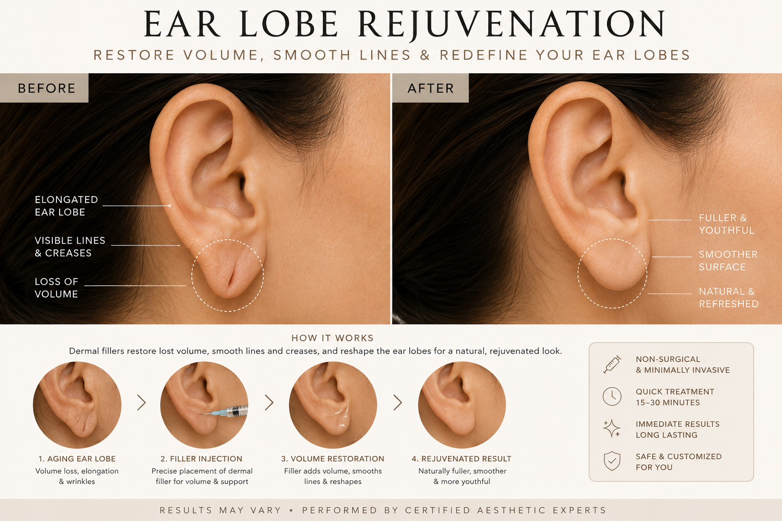 Earlobe rejuvenation
