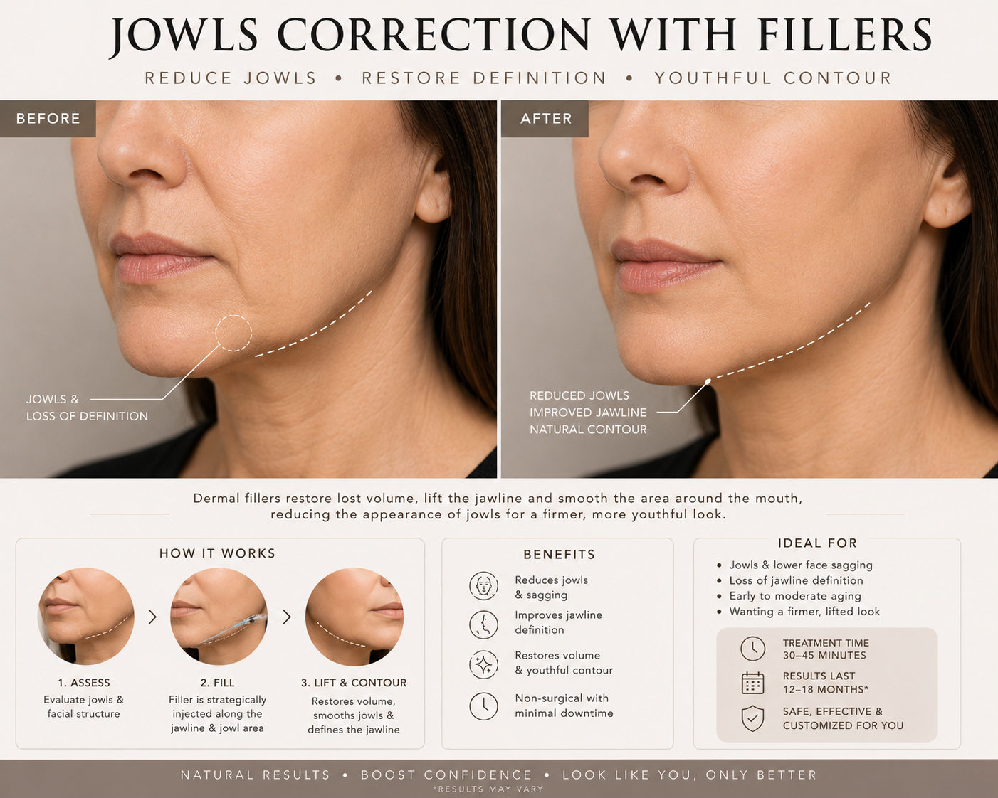 Jowls correction